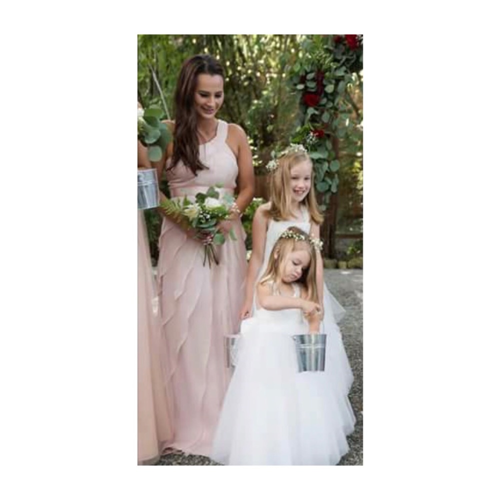 Adrianna Papell One Shoulder Tiered Chiffon Dress - Picture 2 of 2